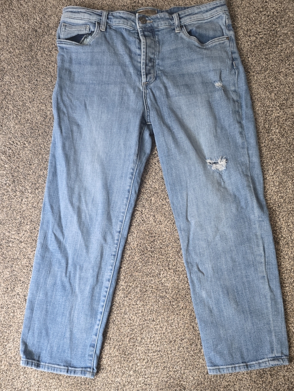 Kut from the Kloth Button Fly Light Blue Straight Women’s Jeans